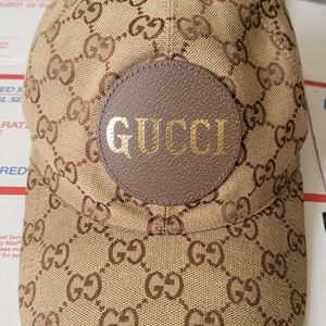 Gucci GG Logo Patch Monogram Baseball Hat Cap L 59